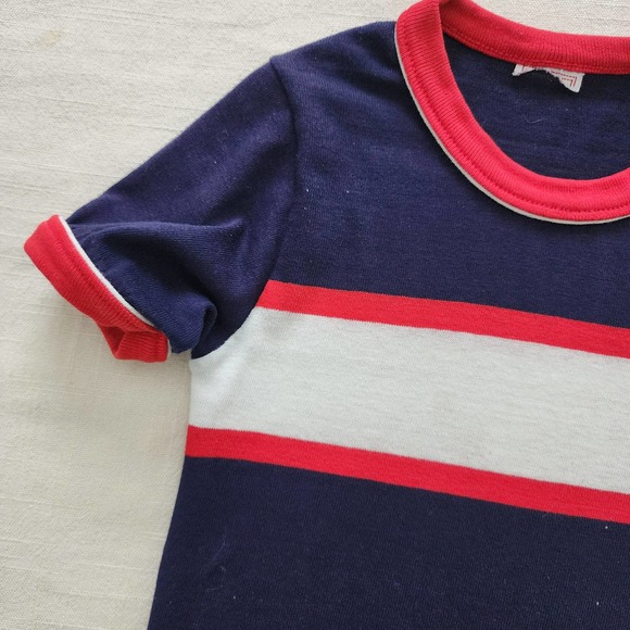 Vintage Navy & Red Tee 3t - Picture 2 of 7